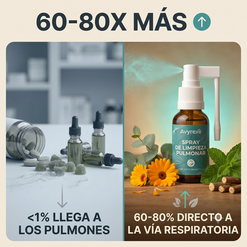 4. Este NO es otro producto a base de gordolobo: es un spray de aplicación directa en las vías respiratorias, y la diferencia es apreciable.